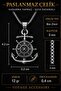 Stainless Steel Marine Design Sailor Men's Anchor Compass Pendant - 6