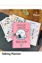 (1 Piece) Talking Agenda Notebook with Spiral Stickers, Bam Planner, Notebook with Spiral Stickers, Undated Talking Agenda Weekly Planner Notebook, Motivational Planner Agenda (17X24Cm)