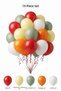 Rainbow Themed Balloon Set Red Macaron Yellow 19 Pieces Girls Birthday Party Decoration
