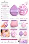 Paw Patterned 2-Piece Makeup Sponge Puff with Soft Texture