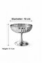 2-Piece Silver Steel Footed Dessert & Ice Cream Serving Bowl Royal Premium - 3
