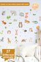 Animals Themed Wall Door Kids Room Decoration Labels Sticker Waterproof Non-Marking
