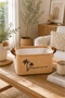 Jute Fabric Organizer Basket 34X24X20 cm Open Mouth Organizer Basket Shelf Cabinet Bathroom Organizer - 4