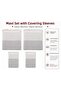 Light Gray - Cotton Non-Slip Wicker Woven Arm Covering Maxi Sofa Cover (3+3+1+1) - 2