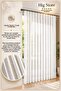 Dobby Chain Pattern Tulle 1/3 Regular Pleated Stylish Quality Weighted White Tulle Curtain That Matches Any Combination - 7