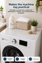 2.6 mm Transparent Pvc Washing Machine Dryer Top Protective Cover Non-Slip Wipeable 60X60 cm - 4