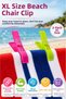 Set of 2 XL Size Beach Towel Clothespins Double Wire Beach Towel Carpet Blanket Laundry Clips Mixed Color