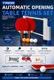 7-Piece Professional Table Tennis Set – Automatic Pop-Up Table Tennis Net, 2 Rackets, 4 Balls - 3
