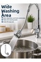 Flexible Spiral Faucet Extension Sprayer Water-Saving Adjustable Faucet Head