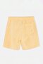 Yellow-White Striped Seersucker Fabric Normal Length Regular Fit Swim Trunks Tmnss23Ds00004 - 6
