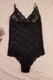 Siyah Dantel Sexy Fantezi Fitted Kapsız Body TBBSS26CS00004 - 5