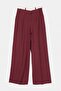 Bordo Bel Detaylı Wideleg Pantolon TWOSS26PL00227 - 5