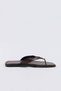 Brown Gold Buckle Detailed Women's Flip Flops - 4