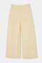 Açık Sarı Wardrobe Essentials –Gabardin Crop Wide Leg Pantolon TWOSS26PL00024 - 13