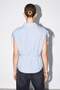 Blue Shoulder Gathered Belted Striped Shirt Tdrss26Go00119 - 4