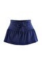 Navy Blue Plain Low Waist Wide Cotton Stretch Knitted Skirted Shorts & Bermuda Twoss26Sr00300 - 6
