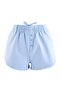 Blue Flat Waist Wide Leg Short 2 Thread Non-Threaded Knitted Shorts & Bermuda Twoss26Sr00301 - 10