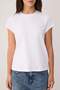 Ecru Plain Regular Crew Neck Moon Sleeve Short Long Tok 100% Cotton Knitted T-Shirt Twoss26Ts00181 - 3