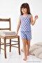 Blue Girl Strawberry Patterned Pajama Set Tkdss26Pt00008 - 2