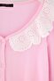 Pink 100% Cotton Collar Detailed Pointel/Ribbed Knitted Pajama Set Thmaw27Pt00044 - 6