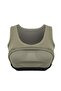 Haki Fırçalı Soft Kumaş Örme Spor Üst/Bluz THMSS26BZ00008 - 5