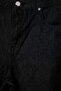 Wardrobe Essentials Siyah %100 Pamuk Yüksek Bel Straight Boru Paça Jeans TWOAW27JE00093 - 6