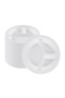 3-Compartment White Disposable Hard Plastic Buffet Dinner Plates (10 Inch, 25s)
