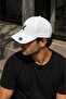 White Unisex Baseball Cap White X Embroidered Adjustable Casual Sports Hat - 2