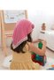 Girl's Fuchsia Viscose Triangle Bonnet - Handmade Lace and Rose Detailed Plain Flexible Children's Bonnet - 6