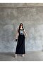 Imported Compact Single Jersey Fabric Printed Maxi Dress Blouse Skirt Look - 2