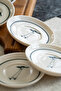 Knot 6-Piece Porcelain Tea Plate Set - 8
