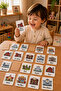 Wooden Matching Cards Set – Places - Memory Game – Preschool Intelligence & Attention Development Game Cards – Puzzle Toy - 2