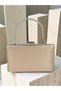 Skin Color Silver Case Satin Evening Dress Bag Evening Bag Engagement Wedding Bag Handbag - 5