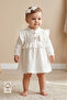 - 100% Cotton Bowknot Muslin Dress & Headband Set - 3