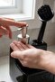 500 ml Black Ceramic Liquid Soap Dispenser Detergent Dispenser Brush Holder, 11X11X18 cm - 7