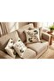 (2 Pcs) Punch Embroidered Tassel Throw Pillow Cover Set of 2 43X43Cm - 3