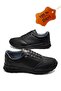 Men's Inner Outer Genuine Leather Ultra Comfortable Orthopedic Sole Lightweight m Transitional Black Casual Sports Shoes - 7