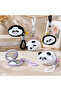 Cute Panda Plush Keychain Mirror - Stylish Women's Gift