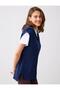 Navy Blue Relaxed Fit V-Neck Knit Sweater - 6