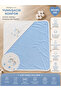 100% Cotton & Seasonal Baby Boy Blanket - Blue & Teddy Bear Embroidered Baby Blanket 80X90 cm - 4