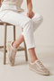 Women's Sneaker Gold Stone Mesh Stylish Evening Dress Sports Shoes Zenisa Beige Stone - 4