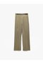 High Waist Palazzo Trousers with Belt Detail Pockets - 5