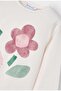 Girls' 3017 Flowered Long Sleeve T-Shirt Gkm0214 - 6