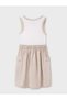 Girl's Skirt Linen Dress 10-16 Years Old Pink - 4