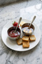 Set of 2 Silver Color Metal Snack Bowls, Sauce Bowls - 200 ml Presentation Bowl - 4