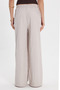 Women's Relax Fit Comfortable Cut, Elastic Waist with Laces, Soft Textured, Double Pocket Beige Trousers - 7