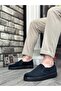 Ba0339 Laceless Velvet Black Black Sole Casual Men's Shoes - 2