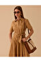 Belted Pocketed Short Sleeve Dress - 2