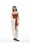 Strapless Knitwear Top with Binding Detail - 2