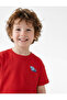 Cotton Short Sleeve Pocket Detail Crew Neck Printed T-Shirt - 3